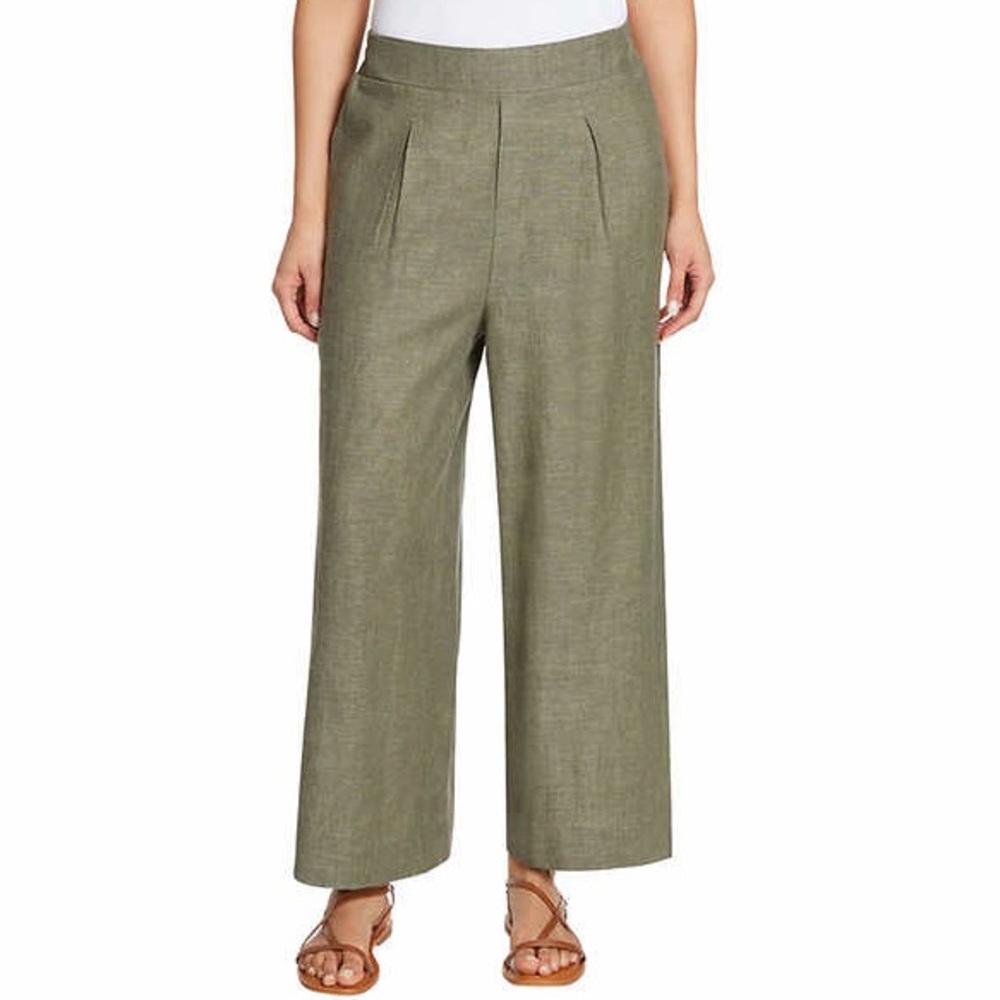 Ella Moss Womens' Linen Blend Ankle Pants
